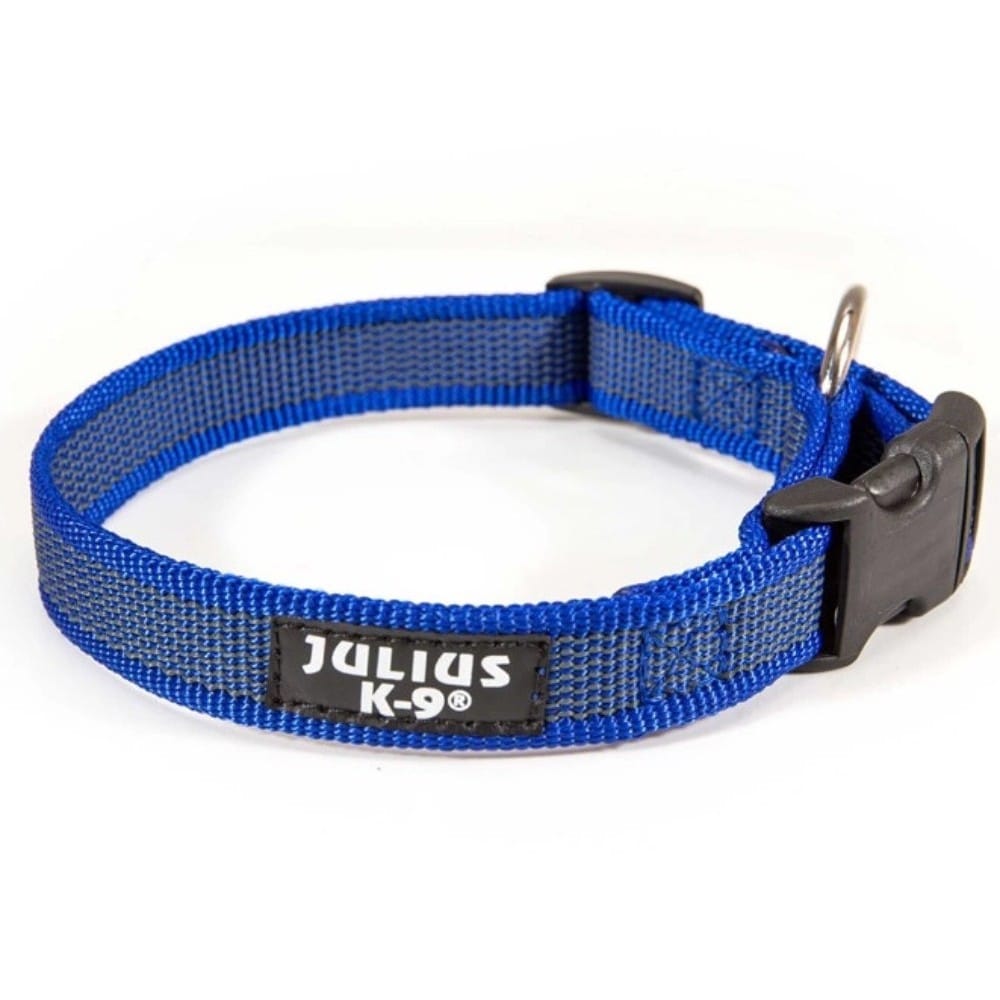 Zgarda IDC Julius-K9 2,5 x 39-65 cm albastru